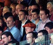 25 April 2004; Republic of Ireland internationals John O'Shea, left, and Roy Keane in the crows during the Heineken Cup Semi-Final match between Munster and London Wasps at Lansdowne Road in Dublin. Photo by Brendan Moran/Sportsfile