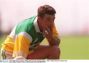 7 May 2000; A dejected James Grennan of Offaly following the Church & General National Football League Division 2 Final between Louth and Offaly at Croke Park in Dublin. Photo by Brendan Moran/Sportsfile