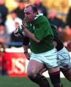 File Pic : Keith Wood (Ireland 'A') in action against South Africa 'A' at Donnybrook on Tuesday, 12/11/96.  Rugby. Pic: Brendan Moran / SPORTSFILE