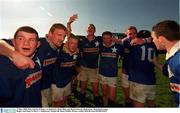 13 May 2000.  St Mary's celebrate their win over Ballymena. All-Ireland League Rugby semi-final, St Mary's v Ballymena, Templeville Road, Dublin. Picture creditl; Matt Browne/SPORTSFILE