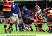20 May 2000. Referee Alan Lewis signals a try, scored by St Mary's Victor Costello (pictured holding ball). Lansdowne v St Mary's, AIB League Final, Lansdowne Road, Dublin. Rugby. Picture credit; Brendan Moran/SPORTSFILE