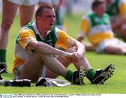 7 May 2000; A dejected Joe Kilmurray of Offaly following the Church & General National Football League Division 2 Final between Louth and Offaly at Croke Park in Dublin. Photo by Brendan Moran/Sportsfile