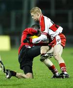 26 January 2008; Darren O'Hanlon, Down, in action against Colin Devlin,Derry. Dr. McKenna Cup Final, Derry v Down, Casement Park, Belfast, Co. Antrim. Picture credit: Oliver McVeigh / SPORTSFILE