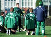 31 January 2008; Ireland's captain Brian O'Driscoll with his team-mates during a training session. Ireland rugby squad training, Belfield, UCD, Dublin. Picture credit; Matt Browne / SPORTSFILE *** Local Caption ***