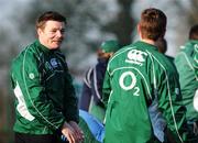 31 January 2008; Ireland's Brian O'Driscoll and Eoin Reddan during a training session. Ireland rugby squad training, Belfield, UCD, Dublin. Picture credit; Matt Browne / SPORTSFILE