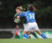 1 February 2008; Lynne Cantwell, Ireland, in action against Silvia Pizzati, Italy. Women's Six Nations Rugby Championship, Ireland v Italy, Templeville Road, Dublin. Picture credit; Paul Mohan / SPORTSFILE