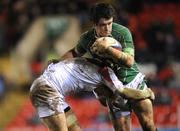 1 February 2008; Shane Jennings, Ireland A, in action against Ollie Smith, England Saxons. England Saxons v Ireland A, Welford Road, Leicester, England. Picture credit; Stephen McCarthy / SPORTSFILE