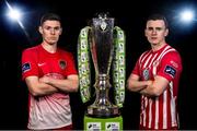 3 March 2015; Garry Buckley, Cork City and Jeff Henderson, Sligo Rovers, both teams will play each other on the opening day of the 2015 SSE Airtricity league season. Aviva Stadium, Lansdowne Road, Dublin. Picture credit: David Maher / SPORTSFILE