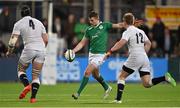 27 February 2015; Ross Byrne, Ireland, in action against England. U20's Six Nations Rugby Championship, Ireland v England. Donnybrook Stadium, Donnybrook, Dublin. Picture credit: Brendan Moran / SPORTSFILE