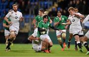 27 February 2015; Zack McCall, Ireland, in action against England. U20's Six Nations Rugby Championship, Ireland v England. Donnybrook Stadium, Donnybrook, Dublin. Picture credit: Brendan Moran / SPORTSFILE