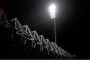 27 February 2015; A general view of floodlights outside Donnybrook Stadium. U20's Six Nations Rugby Championship, Ireland v England. Donnybrook Stadium, Donnybrook, Dublin. Picture credit: Brendan Moran / SPORTSFILE