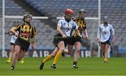 1 March 2015; Grainne Kenneally, Lismore, in action against Lorraine Long, left, and Alice Talbot, Piltown, AIB All Ireland Intermediate Club Camogie Final, Piltown, Co Kilkenny,  v Lismore, Co Waterford. Croke Park, Dublin. Picture credit: Ray McManus / SPORTSFILE