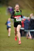 1 March 2015; Corrine Kenny, Carlow, on her way to winning the Girl's Under 14 4x500m during the GloHealth Inter Club & Inter County Relay Cross Country Championships. Kilbroney Park, Co. Down. Photo by Sportsfile