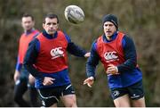 2 March 2015; Leinster's Jimmy Gopperth, right, and Shane Jennings during squad training. Leinster Rugby Squad Training, Rosemount, UCD, Dublin. Picture credit: Ramsey Cardy / SPORTSFILE