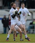 1 March 2015; Darroch Mulhall, Kildare, in action against Killian Daly, Westmeath. Allianz Football League Division 2 Round 3, Kildare v Westmeath. St Conleth's Park, Newbridge, Co. Kildare. Picture credit: Piaras Ó Mídheach / SPORTSFILE