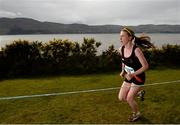 1 March 2015; Alannah Cooley, Clonliffe Harriers A.C., Co. Dublin, competing in the Junior Women's 4,000m event during the GloHealth Inter Club & Inter County Relay Cross Country Championships. Kilbroney Park, Co. Down. Photo by Sportsfile