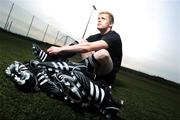 30 January 2008; Ireland and Newcastle player Damien Duff was in Dublin today to launch adiPure the new boot by adidas, which combines the classic craftsmanship of 80 years' bootmaking experience with Traxion stud technology.  Gannon Park, Malahide, Co. Dublin. Picture credit: David Maher / SPORTSFILE