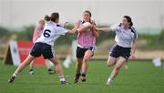 26 January 2008; Brianne Leay, Kildare and 2007 Ladies All Stars, in action against Bronagh O'Donell, left, Armagh and 2006 Ladies All Stars and Martha Kirwan, Laois and 206 All Stars. Exhibition Game, 2006 O'Neills/TG4 Ladies GAA All Stars v 2007 O'Neills/TG4 Ladies GAA All Stars, Dubai Polo and Equestrian Club, Dubai, United Arab Emirates. Picture credit: Brendan Moran / SPORTSFILE  *** Local Caption ***