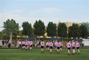 26 January 2008; The 2007 Ladies GAA All Star team make their way off the pitch after their warm-up before the game. Exhibition Game, 2006 O'Neills/TG4 Ladies GAA All Stars v 2007 O'Neills/TG4 Ladies GAA All Stars, Dubai Polo and Equestrian Club, Dubai, United Arab Emirates. Picture credit: Brendan Moran / SPORTSFILE  *** Local Caption ***