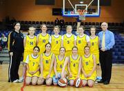 30 January 2008; The Wilson’s Hospital team. U16C Girls, All-Ireland Schools Basketball Cup Final, Wilson’s Hospital, Westmeath v St. Mary’s Nenagh, Tipperary, National Basketball Arena, Tallaght, Dublin. Picture credit: Pat Murphy / SPORTSFILE