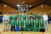 31 January 2008; The St. Conleth’s team. U16B Boys, All-Ireland Schools Basketball Cup Final, Presentation College Bray, Wicklow v St. Conleth’s, Kildare, National Basketball Arena, Tallaght, Dublin. Picture credit: Brian Lawless / SPORTSFILE