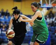 31 January 2008; Jenny Daly, Loreto Swords, in action against Lauren Grennell, Ard Scoil Rathangan. U19B Girls, All-Ireland Schools Basketball Cup Final, Loreto Swords, Dublin v Ard Scoil Rathangan, Kildare, National Basketball Arena, Tallaght, Dublin. Picture credit: Brian Lawless / SPORTSFILE
