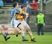 3 February 2008; Justin Crozier, Antrim, in action against Brian McGrath, Wicklow. Allianz National Football League, Division 4, Round 1, Wicklow v Antrim, County Park, Aughrim, Co. Wicklow. Picture credit: Pat Murphy / SPORTSFILE
