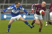 3 February 2008; Darren Mullahy, Galway, in action against Colm Parkinson, Laois. Allianz National Football League, Division 1, Round 1, Galway v Laois, Parnell Park, Dubllin. Picture credit: Ray Ryan / SPORTSFILE