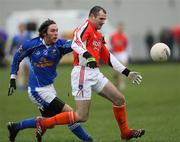 3 February 2008; Steven McDonnell, Armagh, in action against Michael Hannon, Cavan. Allianz National Football League, Division 2, Round 1, Armagh v Cavan, St Oliver Plunkett Park, Crossmaglen, Co Armagh. Picture credit: Oliver McVeigh / SPORTSFILE