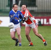 3 February 2008; Aidan O'Rourke, Armagh, in action against Rory Donohoe, Cavan. Allianz National Football League, Division 2, Round 1, Armagh v Cavan, St Oliver Plunkett Park, Crossmaglen, Co Armagh. Picture credit: Oliver McVeigh / SPORTSFILE