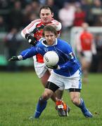 3 February 2008; Michael Lyng, Cavan, in action against Aidan O'Rourke, Armagh. Allianz National Football League, Division 2, Round 1, Armagh v Cavan, St Oliver Plunkett Park, Crossmaglen, Co Armagh. Picture credit: Oliver McVeigh / SPORTSFILE