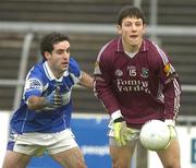 3 February 2008; Sean Armstrong, Galway, in action against Aidan Fennelly, Laois. Allianz National Football League, Division 1, Round 1, Galway v Laois, Parnell Park, Dubllin. Picture credit: Ray Ryan / SPORTSFILE