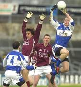 3 February 2008; Kevin Meaney, Laois, in action against Mathew Clancy, Galway. Allianz National Football League, Division 1, Round 1, Galway v Laois, Parnell Park, Dubllin. Picture credit: Ray Ryan / SPORTSFILE
