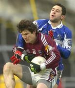 3 February 2008; Michael Meehan, Galway, in action against Cathal Ryan, Laois. Allianz National Football League, Division 1, Round 1, Galway v Laois, Parnell Park, Dubllin. Picture credit: Ray Ryan / SPORTSFILE