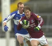 3 February 2008; Fiachra Breathnach, Galway, in action against Pauric Clancy, Laois. Allianz National Football League, Division 1, Round 1, Galway v Laois, Parnell Park, Dubllin. Picture credit: Ray Ryan / SPORTSFILE