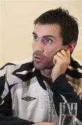 4 February 2008; Northern Ireland's Keith Gillespie at a press conference ahead of their friendly against Bulgaria on Wednesday. Hilton Hotel, Templepatrick, Belfast, Co. Antrim. Picture credit; Oliver McVeigh / SPORTSFILE