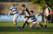 4 February 2008; Seamus Hennessy, Cistercian College, in action against Peter Synnott and Paul Crosby, left, Belvedere College. Leinster Schools Senior Cup Quarter-Final, Belvedere College v Cistercian College, Anglesea Road, Dublin. Picture credit; Caroline Quinn / SPORTSFILE