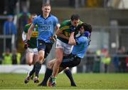 1 March 2015; Bernard Brogan, Dublin, and Anthony Maher, Kerry, tussle off the ball. Both players were subsequently shown yellow cards by referee Eddie Kinsella. Allianz Football League, Division 1, Round 3, Kerry v Dublin. Fitzgerald Stadium, Killarney, Co. Kerry. Picture credit: Diarmuid Greene / SPORTSFILE