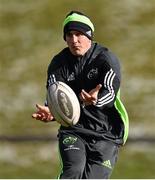 3 March 2015; Munster's Ian Keatley in action during squad training. University of Limerick, Limerick. Picture credit: Diarmuid Greene / SPORTSFILE