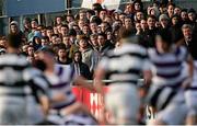 3 March 2015; A general view of spectators during the game. Bank of Ireland Leinster Schools Senior Cup Semi-Final, Clongowes Wood College v Belvedere College, Donnybrook Stadium, Donnybrook, Dublin. Picture credit: Piaras Ó Mídheach / SPORTSFILE