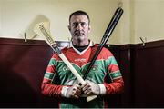 4 March 2015; Major League Baseball Star Brian Schneider poses for a portrait after a hurling game against St. Patricks Ballyragget as part of “TheToughest Trade”, a documentary film commissioned by AIB. Airing on TV3 at 10pm on March 12th, the documentary will see Jackie Tyrrell and Aaron Kernan swap their GAA clubs for the professional sports of baseball and football while former professional athletes Brian Schneider and David Bentley experience the life of an amateur GAA club player with James Stephens (Kilkenny) and Crossmaglen Rangers (Armagh). For exclusive content and to see why the AIB Club Championships are #TheToughest follow us @AIB_GAA and on Facebook at facebook.com/AIBGAA. Ballyragget, Kilkenny. Picture credit: Ramsey Cardy / SPORTSFILE