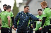4 March 2015; Connacht head coach Pat Lam speaks to his players during squad training. The Sportsground, Galway. Picture credit: Diarmuid Greene / SPORTSFILE