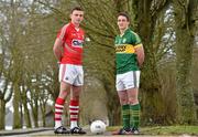 4 March 2015; Cork's Mark Collins, left, and Kerry's Stephen O'Brien in attendance at an Allianz GAA Regional Media Day. Imperial Hotel, Cork. Picture credit: Matt Browne / SPORTSFILE
