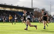 4 March 2015; Jake Howlett, Newbridge College, runs in to score his side's first try. Bank of Ireland Leinster Schools Senior Cup Semi-Final, Cistercian College Roscrea v Newbridge College, Donnybrook Stadium, Donnybrook, Dublin. Picture credit: Stephen McCarthy / SPORTSFILE