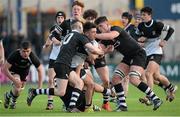 4 March 2015; Robert Buckley, Newbridge College, is tackled by Alan Tynan, left, and Dan Trayers, Cistercian College Roscrea. Bank of Ireland Leinster Schools Senior Cup Semi-Final, Cistercian College Roscrea v Newbridge College, Donnybrook Stadium, Donnybrook, Dublin. Picture credit: Cody Glenn / SPORTSFILE