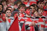 4 March 2015; Glenstal Abbey supporters look on during the game. SEAT Munster Schools Senior Cup Semi-Final, Glenstal Abbey v Rockwell College. Thomond Park, Limerick. Picture credit: Diarmuid Greene / SPORTSFILE