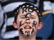 4 March 2015; A Cistercian College Roscrea supporter during the game. Bank of Ireland Leinster Schools Senior Cup Semi-Final, Cistercian College Roscrea v Newbridge College, Donnybrook Stadium, Donnybrook, Dublin. Picture credit: Stephen McCarthy / SPORTSFILE