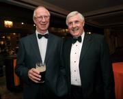 3 February 2008; Former Republic of Ireland manager Jack Charlton, left, with current Republic of Ireland caretaker manager Don Givens at the eircom / FAI International Soccer Awards. eircom / FAI International Soccer Awards 2008, Citywest Hotel, Saggart, Co. Dublin. Picture credit; David Maher / SPORTSFILE