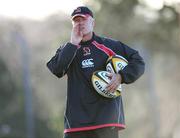6 February 2008; New Ulster Head Coach Matt Williams during squad training. Ulster rugby squad training, Newforge, Belfast, Co. Antrim. Picture credit; Oliver McVeigh / SPORTSFILE