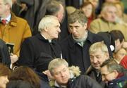 6 February 2008; An Taoiseach Bertie Ahern T.D. with FAI Chief Executive John Delaney, before the start of the game. International Friendly, Republic of Ireland v Brazil, Croke Park, Dublin. Picture credit; David Maher / SPORTSFILE